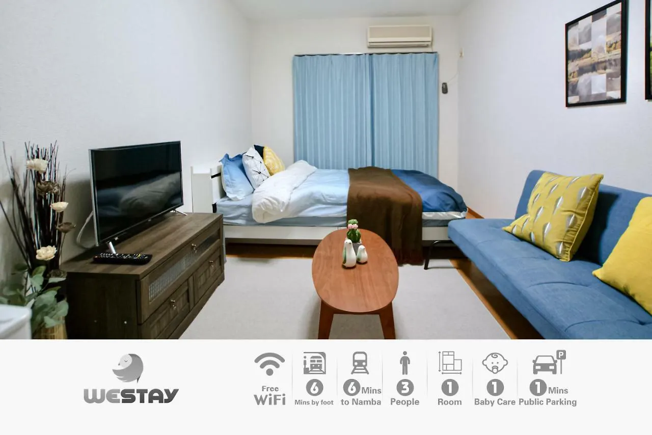 Westay Designers House/6 Mins To Shinsaibashi202 Osaka Apartment